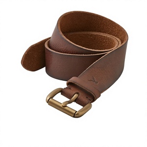 Ceinture pour homme en cuir de vache véritable à 100 %, boucle à ardillon en acier, motif solide, écologique, personnalisée, décontractée - Prix de gros - Product Image 2