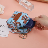 Porte-monnaie Ourson Mignon en Gros, Sac Polyvalent Léger en PU et Alliage pour Écouteurs et Câbles de Données, Pochette Tendance pour Clés