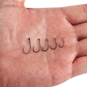 Anzuelos de <span class=keywords><strong>Ninfa</strong></span> para atar moscas sin púas de acero de alto carbono, anzuelos de pesca de trucha secos y húmedos para técnica de señuelo, pesca con mosca - Product Image 5