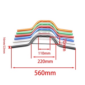 Guidon de <span class=keywords><strong>moto</strong></span> en aluminium 22mm pour guidon 7/8 "pouces Motocross <span class=keywords><strong>Mini</strong></span> Dirt Pit Bike Petit <span class=keywords><strong>Apollo</strong></span> 47cc 49cc <span class=keywords><strong>50cc</strong></span> ATV Scooter - Product Image 2