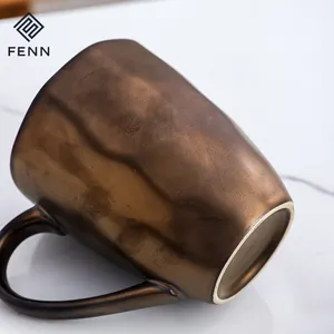 Canecas de cerâmica de leite de cerâmica, canecas para café da manhã, feitas à mão, retrô, copo criativo