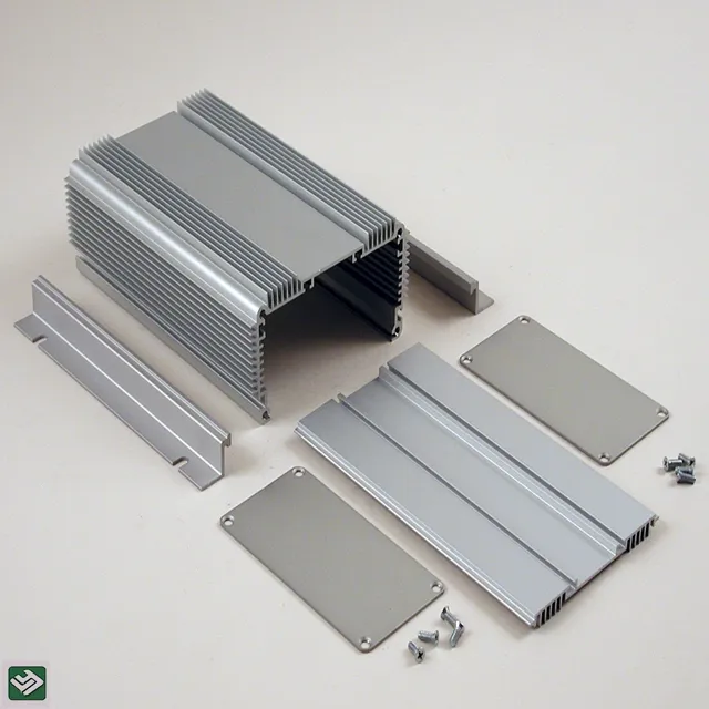 Custodia per scatola di estrusione in alluminio anodizzato per progetti elettronici custodia per caricabatterie ev in alluminio di alimentazione
