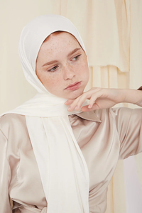 Offre Spéciale de qualité supérieure couleur unie Jersey Hijab foulards tête enveloppe musulman Hijab pour Momen - Product Image 3