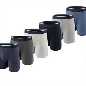 Calzoncillos Boxer Premium 2025 para Hombre, de Poliéster y Elastano, Suaves, Transpirables, de Cintura Baja, Deportivos, Tejidos, Tallas S a XL, OEM ODM - Product Image 1