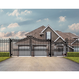 Modern Front Entry Steel <strong>Gate</strong> Flower Design Small <strong>Arched</strong> Wrought Iron <strong>Garden</strong> <strong>Gates</strong> for Home - Product Image 6