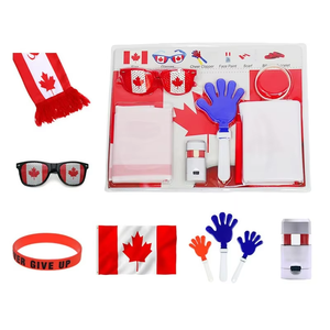 Set de Artículos Deportivos para Fanáticos <span class=keywords><strong>del</strong></span> Fútbol Americano y Soccer, con Bandas para la Muñeca, Pañuelos y Banderas de EE. UU., México, Brasil, Arabia Saudita, Argentina y Canadá, Recuerdo <span class=keywords><strong>del</strong></span> <span class=keywords><strong>Mundial</strong></span> 2026 - Product Image 5