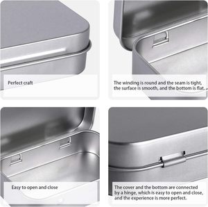 <b>Small</b> Rectangular Shape Slide <b>Tin</b> With Lid Mini Gift Sliding <b>Tin</b> Cans Lip Balm Slide <b>Tin</b> - Product Image 4