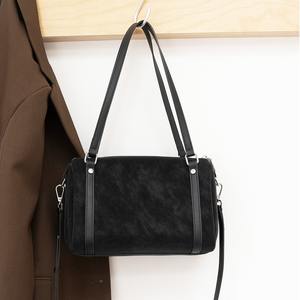 Sac à main pour femme en cuir véritable vintage de couleur unie FSR858, sac à main de haute qualité pour femme, vente en gros - Product Image 6