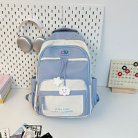 Sac à dos léger et imperméable pour adolescents et étudiants, sac d'école multi-poches pour le lycée et le collège