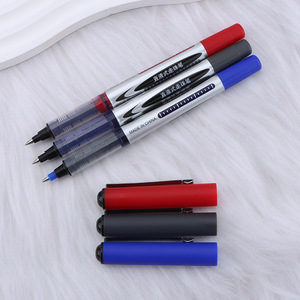 ปากกาลูกลื่นจินไป๋ไนอัน 0.5 มม. หัวกระสุน สีดำ น้ำเงิน แดง สำหรับนักเรียน สอบ สำนักงาน เขียน ฝาพลาสติก - Product Image 3