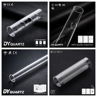 Tubo de Vidrio de Cuarzo Perforado de Alta Pureza Personalizado |   Orificios Perforados con Precisión, Transparentes, Industriales, para Laboratorio, OEM, ODM, Venta al por Mayor, Soldadura, Corte