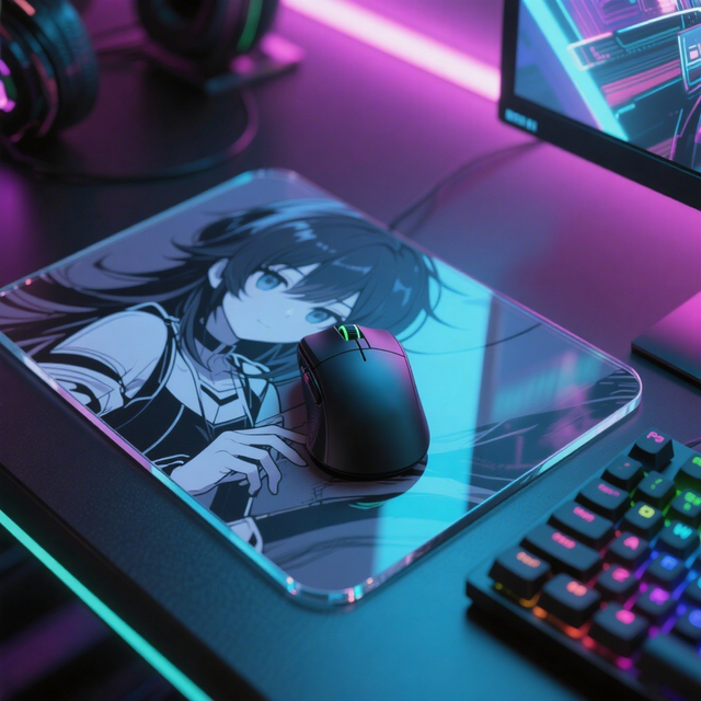 Wholesale Mouse Pad 450*400mm Glass Gaming Mouse Pad FPS Game Tempered Glass Mousepad Mouse Mat With Waterproof
