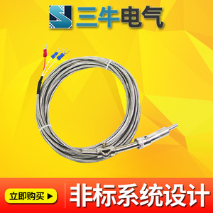 Pt100 Temperature Sensor WZPM -200 To 600 Celsius Wire Leads Platinum Resistance Thermometer A Tolerance Level - Product Image 4