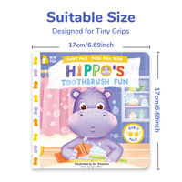 Livre interactif à rabats personnalisé OEM/ODM pour enfants, livre d'apprentissage préscolaire avec languettes à tirer, impression de livres à rabats