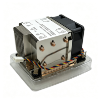Refroidisseur de processeur de serveur 300W avec 5 caloducs en cuivre, base en cuivre 2U, ailettes en aluminium, 113x80x66.3mm, OEM ODM, MOQ 1 pièce