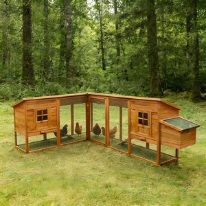 Poulailler extérieur en bois de grande taille pour 6 à 12 poulets, nichoirs, cages à lapins, cages et transporteurs pour animaux de basse-cour - Product Image 3
