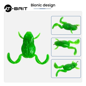 35mm 43mm <span class=keywords><strong>rana</strong></span> esca pesca esche morbide 6 colori bionico flottante Kicking <span class=keywords><strong>rana</strong></span> esche per la pesca d'acqua dolce carpa - Product Image 2