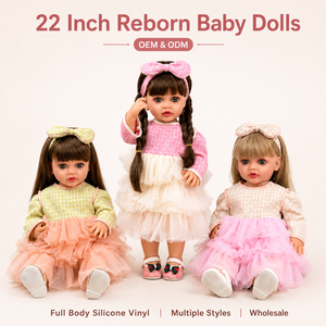 Nouvelle poupée reborn intelligente de 22 pouces, corps entier en silicone vinyle, réaliste, bébé <span class=keywords><strong>fille</strong></span> parlante, poupée reborn de 55 cm - Product Image 5