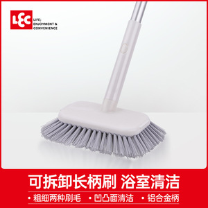 Brosse de nettoyage pour sol de salle de bain Lec, poils rigides, long manche, en nylon, pour toilettes, carrelages et sols - Product Image 5