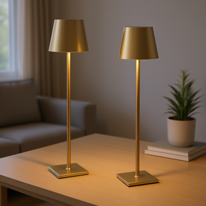 2 Pcs Cordless <b>Table</b> <b>Lamp</b> Rechargeable Battery Adjustable Height <b>Gold</b> Metal Desk <b>Lamp</b> Modern Touch Control LED Light Source - Product Image 2
