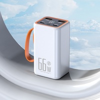 Nouvelle batterie externe en gros 66W à charge rapide 20000mAh grande capacité mini portable universelle pour téléphone portable