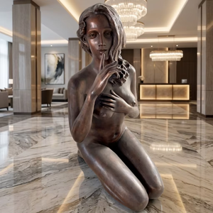 Statue d'art <span class=keywords><strong>érotique</strong></span> grandeur nature en bronze, femme nue, sculpture féminine - Product Image 2