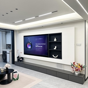 Mobile <span class=keywords><strong>TV</strong></span> di Alta Qualità su Misura, Design Moderno e Lussuoso in MDF, Arredamento per <span class=keywords><strong>Soggiorno</strong></span> - Product Image 2