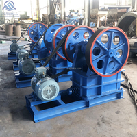 Concasseur à mâchoires PE150*250 haute efficacité, petit et portable, avec moteur AC pour carrière et exploitation minière d'or, marque Henan Qishun