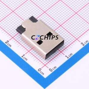 AM 90°YC USB Connector SMD Connector ( Connector Type: Type-A )( Protocol Standard: USB 2.0 )( Gender: Male ) - Product Image 1