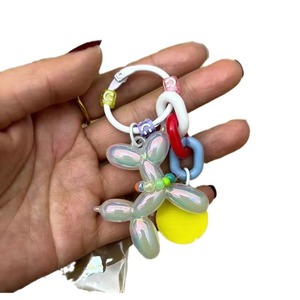 Nouveau mignon ballon chien coeur lettre porte-clés accessoires sac voiture pendentif petits cadeaux - Product Image 6