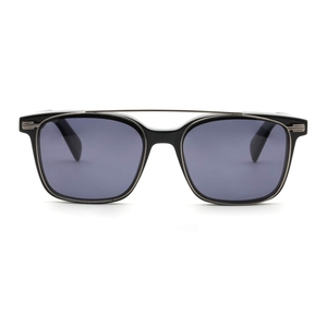 Gafas de sol magnéticas con doble puente de Everglint Optical Designers, gafas de sol cuadradas de acetato con clip metálico. - Product Image 3