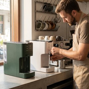 Cafetera Espresso Automática Portátil USB CM02-C/D, 15 Bares, Caldera Múltiple, Acero Inoxidable, Programable, Capacidad de 30 oz - Product Image 5