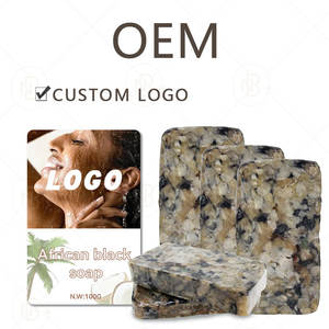 Savon noir africain artisanal en gros avec logo personnalisé, à base de plantes, anti-acné, blanchissant, hydratant - Product Image 6