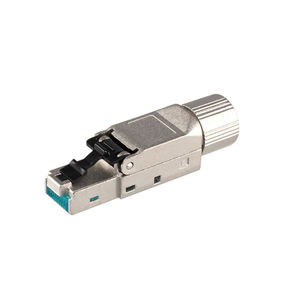 Conectores Metálicos Keystone Jack RJ45 Blindados para Redes Ethernet CAT8/CAT5E/CAT6/CAT7/CAT6A de 23AWG, Blancos/Plateados - Product Image 4