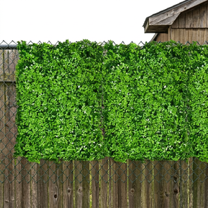 Artificial Mixed Greenery Foliage Panel Dense Green Vertical Garden <b>Wall</b> Mat UV Resistant Indoor Outdoor Decorative Decor - Product Image 4