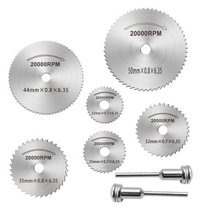 8pcs Mini Circular Saw Blade Set Electric Grinding HSS Cutting Disc Rotary Tool Accessories Plastic Wood Cutting Discs - Product Image 3
