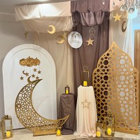 Jusee 2026 lumière LED Eid Mubarak or lune arbre et conception de mosquée pour la maison décorations de fête du Ramadan