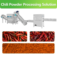 Chilipeperpoeder verwerkingsmachine, nieuwe productielijn voor chilipeperpoeder, peperpoeder verwerkingslijn
