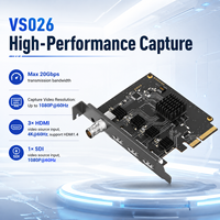 Tarjeta de Captura de Video PCIe Interna de 3 Canales HDMI + 1 Canal SDI, 4K*60Hz HDMI 1080P SDI YUY2 Line-In para Windows, Mac, Linux