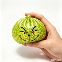 Jouet Squishy Grinch de Noël en forme de Dumpling, en TPR à rebond lent, Boîte Mystère Surprise, Jouet Anti-stress Fidget, Coffret Cadeau, Vente en Gros