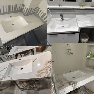 <span class=keywords><strong>Encimeras</strong></span> de Cerámica sin Juntas de Fábrica para Baño con Superficie de Piedra Natural para Decoración - Product Image 5