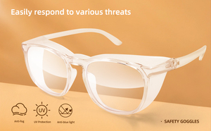 FUUANDA Ansi <span class=keywords><strong>Z87</strong></span>安全ゴーグル防霧・傷工業用PCレンズ作業メガネ保護アイプロテクション - Product Image 2
