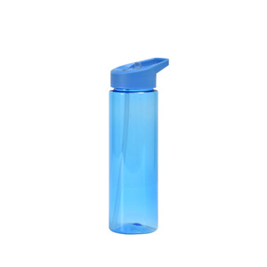 Gran oferta, botella de agua de plástico transparente clásica sin BPA Tritan de 700ML con pajita para viajes y agua hirviendo, precio barato - Product Image 2