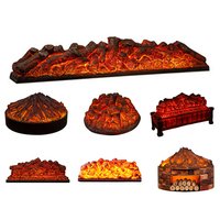 Charbon électronique de simulation de charbon de bois de luxe, à l'apparence variée, pour la décoration intelligente de la maison, vente en gros d'usine