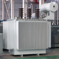 Transformateurs de distribution immergés dans l'huile à faible perte de série S11, 500/630/800/1000/1250/1600 KVA, bobinages en aluminium/cuivre, type extérieur