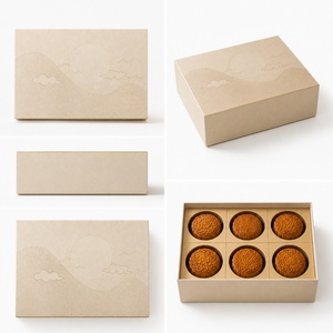 Caja <span class=keywords><strong>de</strong></span> Papel con Tapa y Bandeja <span class=keywords><strong>de</strong></span> 6 Divisiones <span class=keywords><strong>para</strong></span> Pasteles, Galletas y Bizcochos, Caja <span class=keywords><strong>de</strong></span> Papel <span class=keywords><strong>para</strong></span> Pastelería con 6 Compartimentos - Product Image 3