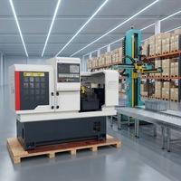 PLURTEL China Petit tour CNC 3 axes CK6140 avec 8 poteaux d'outils Lit plat horizontal automatique Respectueux de l'environnement