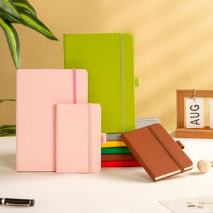 Customized Stock Wholesale A5 Notebook With Strap PU Elastic Band Notebook Simple Logo <b>Notepad</b> - Product Image 1