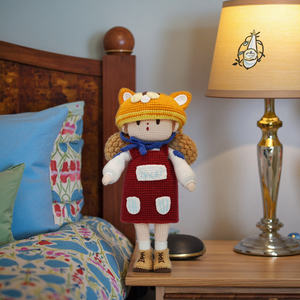 ตุ๊กตาผ้าคอตตอนถักด้วยมือสุดสร้างสรรค์ตุ๊กตาสัตว์แสนสนุกของขวัญที่สมบูรณ์แบบสำหรับเด็กผู้หญิงทุกวัย - Product Image 5