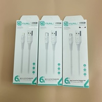 Emballage personnalisé de haute qualité, câble de données Type-C/Micro USB à charge rapide 6A avec gaine en PVC, entièrement compatible avec les téléphones mobiles